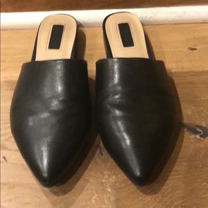 Forever 21 Black Flat Mules